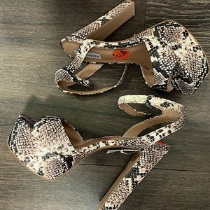 Steve Madden Snake Print Heel